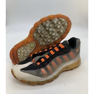 NIKE AIRMAX 95 Shoe Youth US 6.5Y Gray Orange Shoes 512169-007 Running